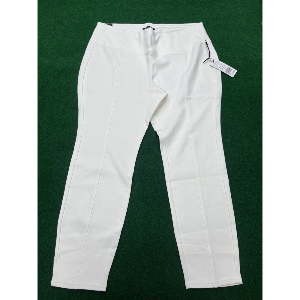 Sabrina Lauren Ultra Soft Stretch Legging Pants Off White Womens Size 2XL NWT